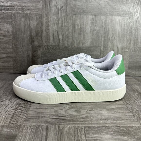 Adidas VL Court 3.0 Women's size 8 White Green Casual Shoes ID9069 - Picture 5 of 8